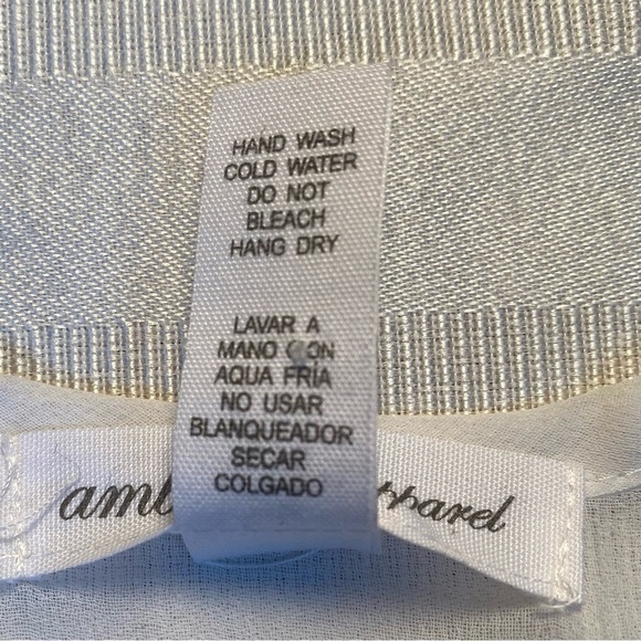 Ambiance Apparel Sz 2X Striped Racer Back Sheer Tank A-line Colorblock Top - Picture 9 of 11